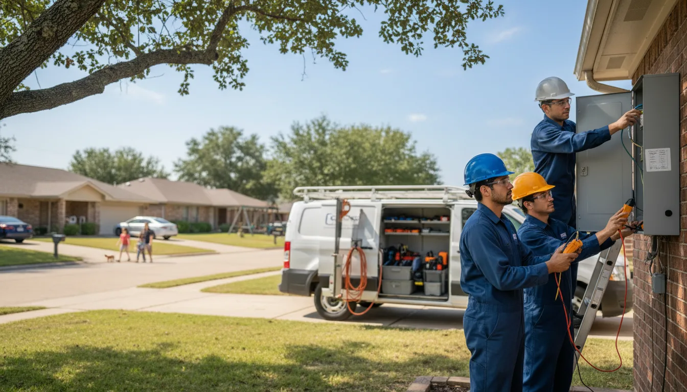 Certified electrician providing emergency electrical services in Barnes City, IA